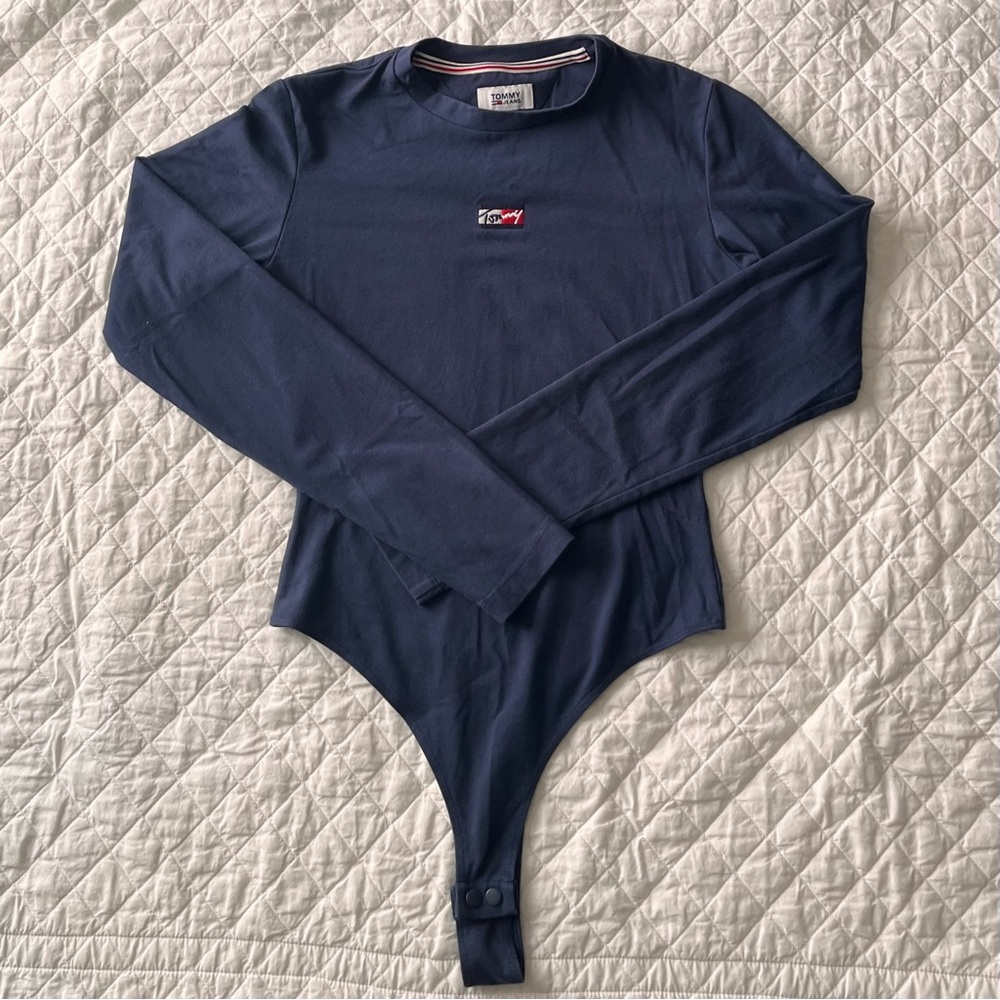 Tommy Hilfiger Navy Long Sleeve Bodysuit